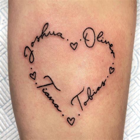 family tattoo heart